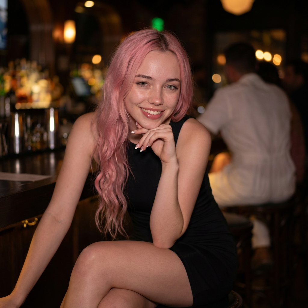 Riley at the bar