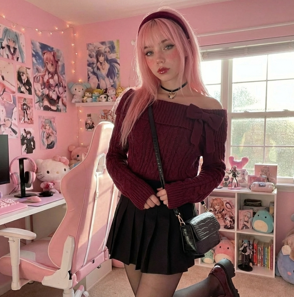 Riley in her room